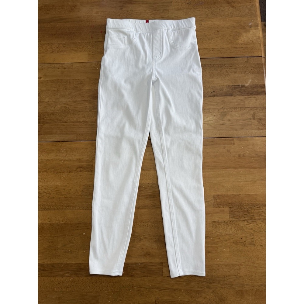 SPANX White Skinny Jeans SP Pull On High Rise Tummy Control Stretch Denim Pants